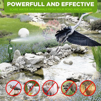 Motion Activated Garden Animal Deterrent Repeller Sprinkler Bird Cat Pest Scarer