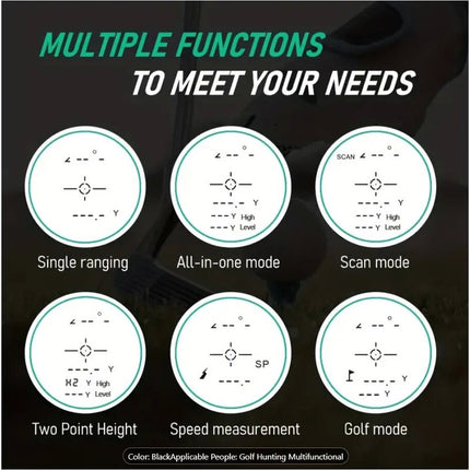 Golf Rangefinder 600M Laser Range Finder Distance Slope Angle Vibration