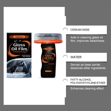 3PCS Glass Guard, Glass Emulsion Cleaner, Glass Handle Oil Film Remover Lotion