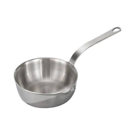 Stainless Steel Milk Pot Butter Warmer Pan Small Saucepan with Pour Spouts