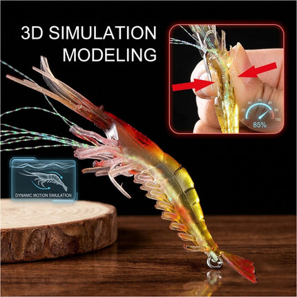 7pcs Soft Plastic Fishing Lures Tackle Prawn Shrimp Flathead Bream Cod Bass Lure
