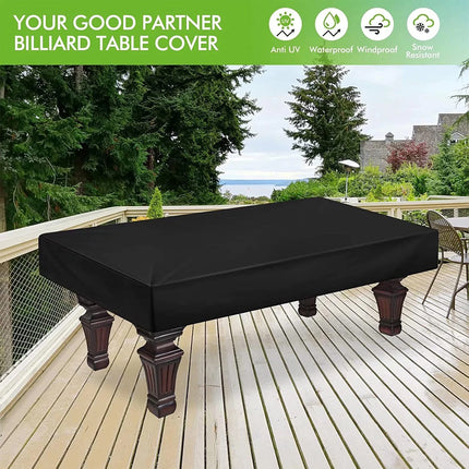 Waterproofs Billiard Pool Table Cover Outdoor Dustproof Pool Table Cover 8FT