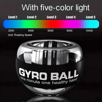 Auto Start LED Wrist Ball Gyro Arm Hand Trainer for Daily Exercise