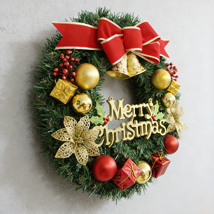Christmas Wreath Xmas Door Hanging Garland Ornament Merry Christmas Home Decor