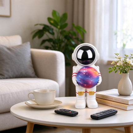 Laser Astronaut Bluetooth Speaker with Glow Light for Bedroom Decor
