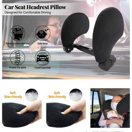 Adjustable  Headrest Neck Pillow Cushion Head Support Pad Soft Comfort