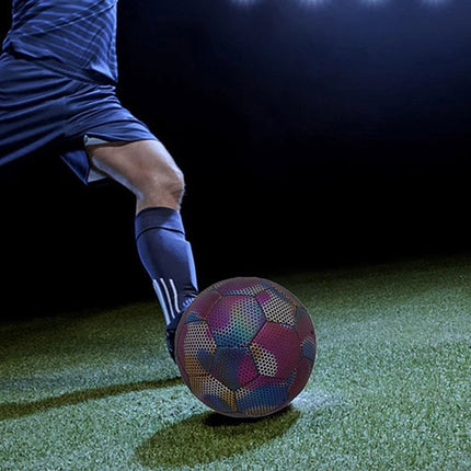 Size 4/5 Light Up Soccer Ball Glow in The Dark Night Training Game Ball