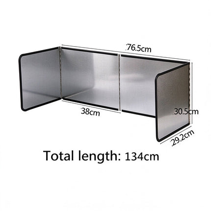 Stainless Steel Anti Splatter Shield Guard, Foldable Splatter Screen for Stove Frying Cooking