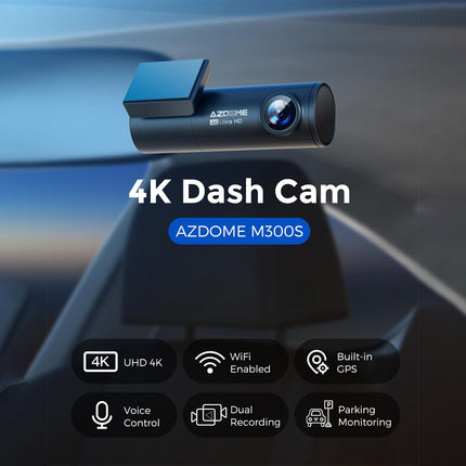 4K+1080P Dual Dash Cam 5G WiFi  Front+Rear Parking Mode