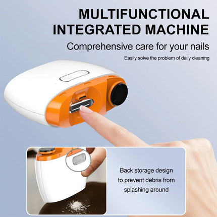 Electric Toe Nail Clippers Automatic With Light Trimmer USB Rechargeable