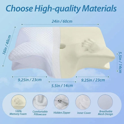 Ergonomic Butterfly Memory Neck Pillow Comfortable Sleeping Orthopedic Pillow