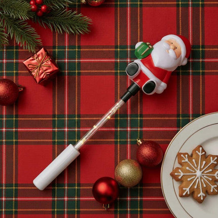 Energy-saving Christmas Glowing Stick Santa Claus Warm Light Handheld Luminous Toy Outdoor