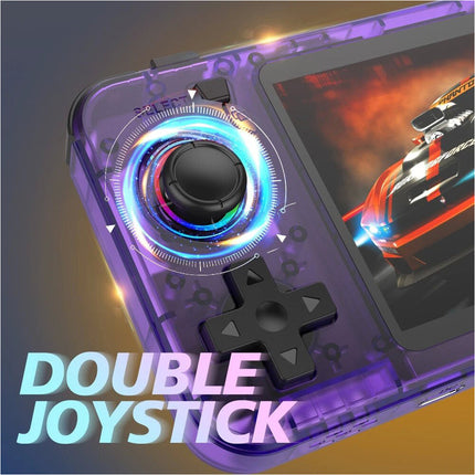 20000+ Games 3.5inch Portable Video Game Consoles Retro Handheld Console Purple 128G