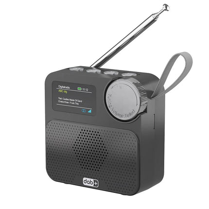 Portable Digital DAB+FM Radio & Bluetooth 5.3 Broadcasting Player Rechargeable