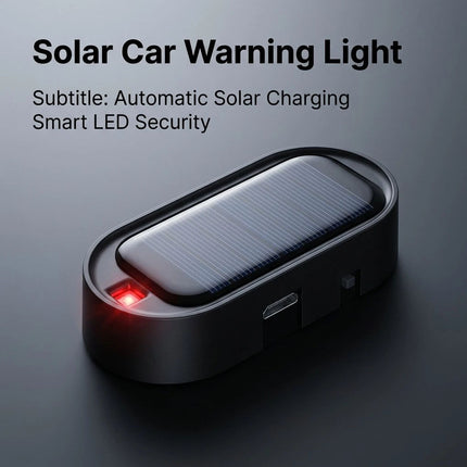 Solar Power Car LED Fake Dummy Alarm Warning Security Anti Theft Flashing Light