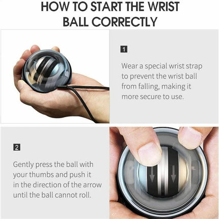 Auto Start LED Wrist Ball Gyro Arm Hand Trainer for Daily Exercise