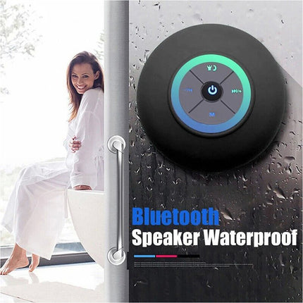 Portable LED Waterproof Wireless Bluetooth Speaker for Shower Bathroom Subwoofer