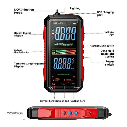 Electrical Automatic FS899L Multimeter Tester Rechargeable Multimeter 6000 Count