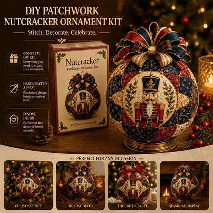 Christmas Classics Patchwork Ornament DIY Kit,  The Nutcracker   Patchwork Ornament Kit
