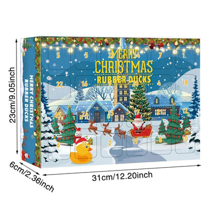 Christmas Advent Calendar Ducks 24 Days Christmas Countdown Rubber Duck
