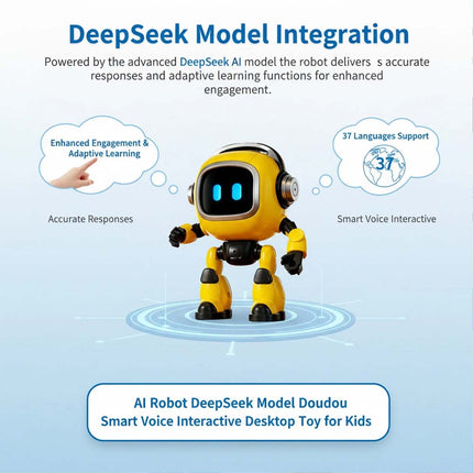 AI Robot Learning Educational Interactive Toys Smart Robot Emotional Support