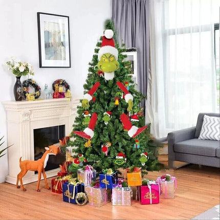 Grinch-Arm Leg Head Ornaments Holder Christmas Tree Decorations Xmas Party Gift