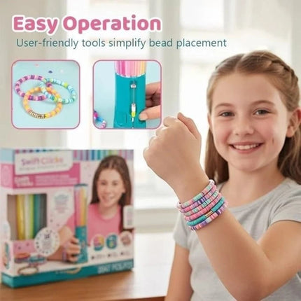 Make It Real Swift Clicks Heishi Bracelet Maker Kit DIY Girls Craft TikTok Viral