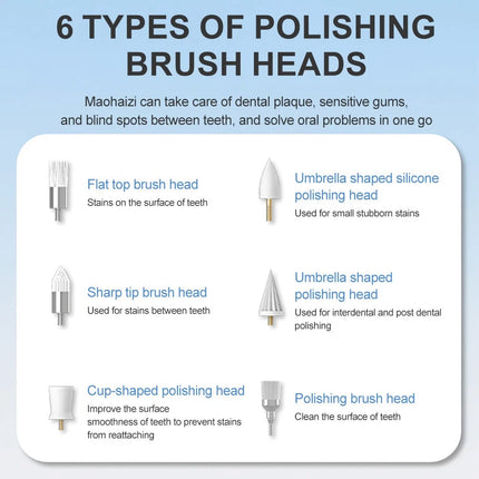 Dental Electric Teeth Polisher Cleaner Whitening Plaque Stain Remover Tool