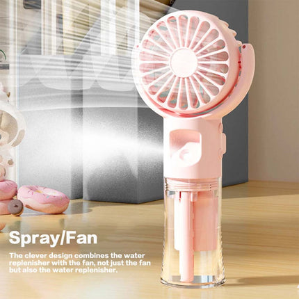 Portable Handheld Misting Fan Water Spray Fan 4 Adjustable-Speed Personal-Fan