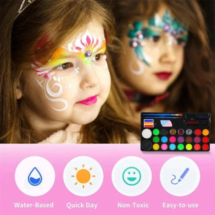 20 Colors Professional Face Paint Kit Face Painting Kit for  Party Xmas Gift