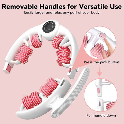 Lymphatic Drainage Massager Roller Anti-Cellulite Fascia Tool Legs Glutes Belly