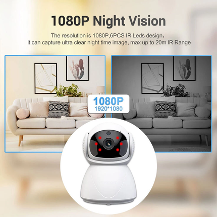 1080P WiFi IP Security Camera Wireless Indoor CCTV System Home  Pet Monitor