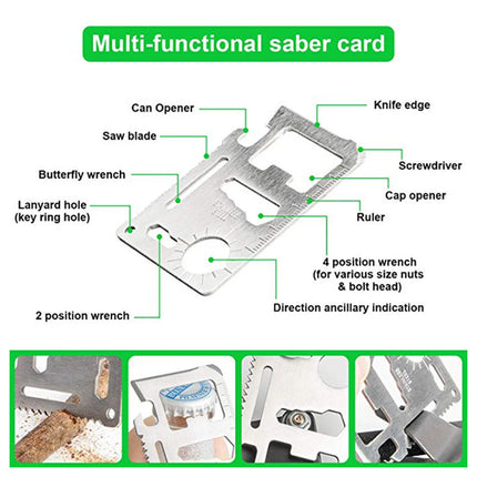 Emergency Survival Equipment Set Outdoor Sports Hiking Tactical Camping Tool Kit