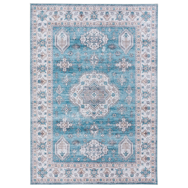 Large Rug  Blue Tribals Dining Room Carpet Washable Rug Runner 120*170cm