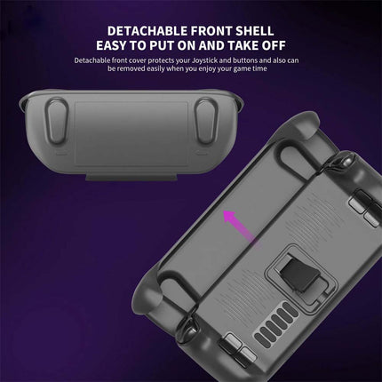 Protective Stand Case Cover Removable Back Shell For Steam Deck Game Accessories