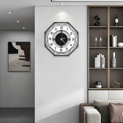 42cm Modern Large Wall Clock, Wall Hanging Clock for Living Room Decor
