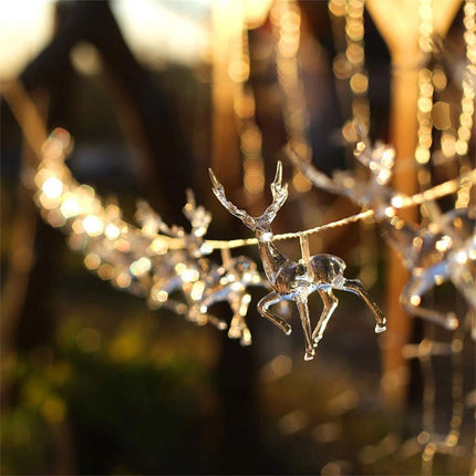 Deer LED String Light 10LED Battery Operated Reindeer Christmas String Lights