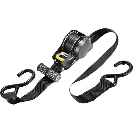 2PCS Automatic Retractable Ratchet Tie-Down Straps Self Retracting Straps