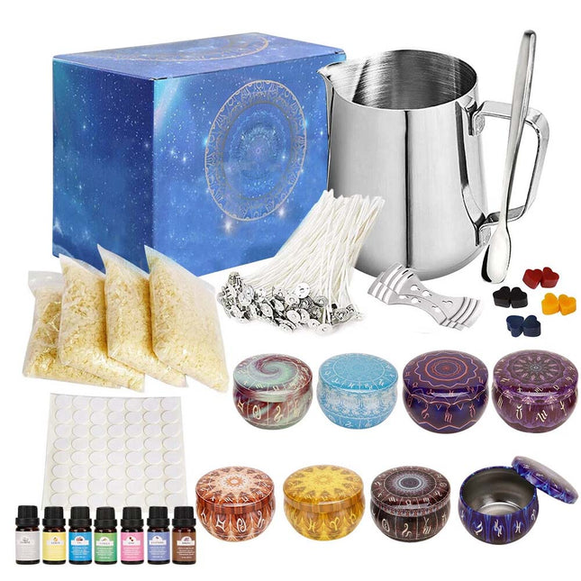 138PCS Candle Making Kit Soap DIY Candles Craft Tool Set Pouring Melting Pot Set