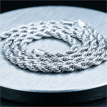 Chain Link Curb Necklace Men Women Stainless Steel Silver