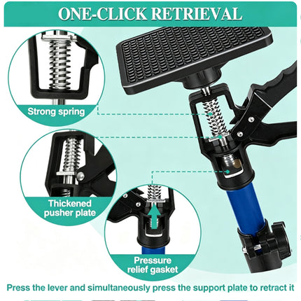 2Pcs Cabinet Jack Support Pole Telescopic Jack Pole Labor-Saving 50-115cm Adjust