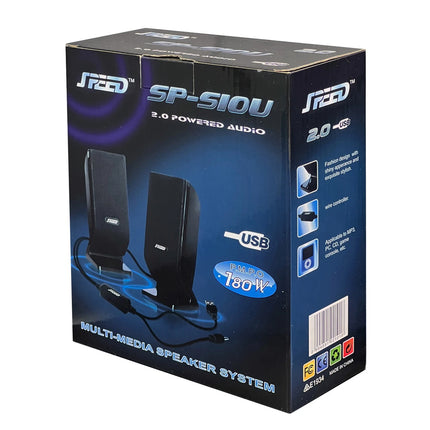 2.0 Channel 6W USB Powered PC Speakers Desktop Laptop Mini Audio Speakers