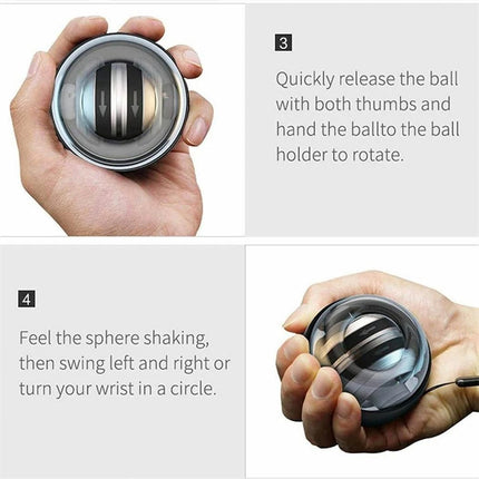 Auto Start LED Wrist Ball Gyro Arm Hand Trainer for Daily Exercise