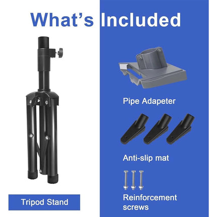 Portable Tripod Stand for StarLink Gen 3 Adjustable Starlink Mount Pipe Adapter