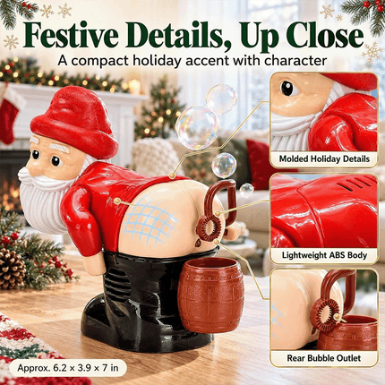 Automatic Santa Claus Bubble Machine With Music Farting Bubble Blower Fun Toy