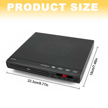 HD DVD Player Movie Composite Video USB Multi Region AVI With Remote and Cable