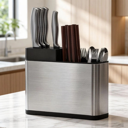 Kitchen Cutlery Holder Knife Block Storage Rack Organizer Utensils Chopstick Box
