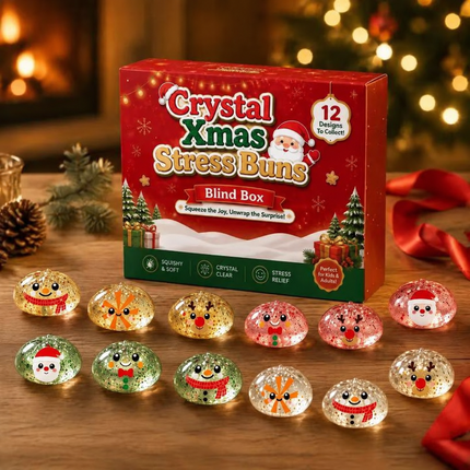 2026 Christmas SquishiesAdvent Calendar, 12PCS Dumpling Toys Countdown