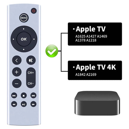 Replacement Remote for Apple TV 4K HD A2843 A2737 A2169 A1842 A1625 Controller