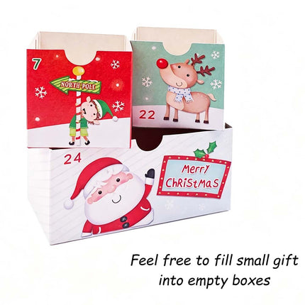 Christmas Advent Calendar Countdown DIY Making Kit Gift Santa Elf Decor